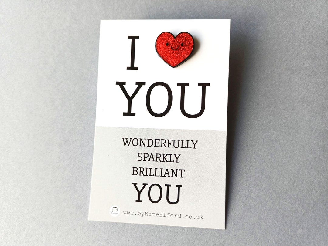 Pinterest. Pin Wonderfully Red Heart Mini Enamel Pin - I Love You, Wonderfully Sparkly Brilliant ...