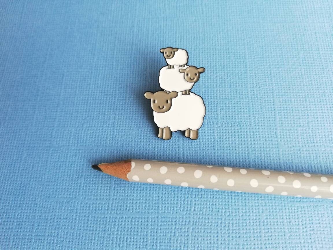 Sheep Enamel Pins Soft Enamel Badge Cute Sheep Enamel Brooch - Etsy UK
