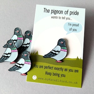 The Pigeon of Pride Enamel Pin