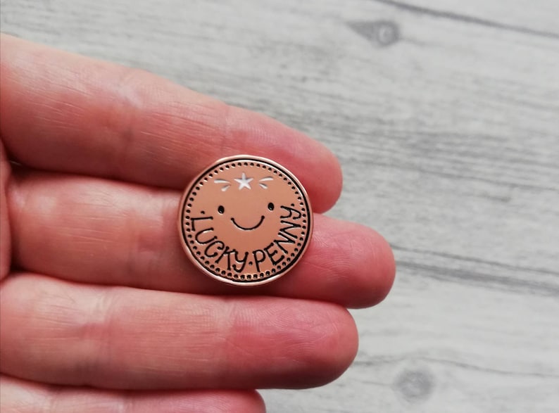 Lucky penny pocket charm good luck pocket token lucky charm Etsy