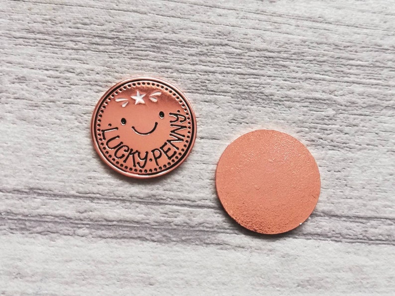 Lucky penny pocket charm good luck pocket token lucky charm Etsy