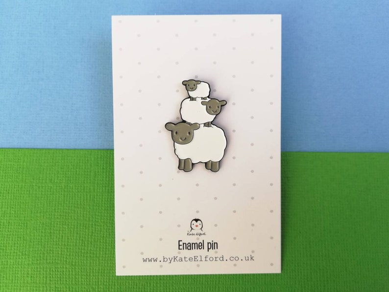 Sheep Enamel Pins Soft Enamel Badge Cute Sheep Enamel Brooch - Etsy UK
