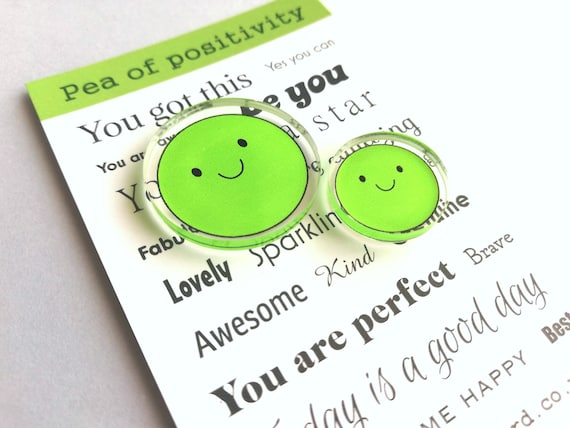 Pea of Positivity Magnet Set - Recycled Acrylic Mini Peas
