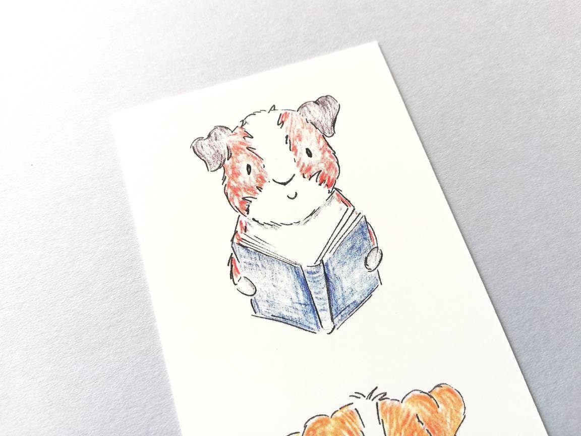 Guinea Pig Bookmark Cavy Page Marker Bookmark Gift Book | Etsy UK