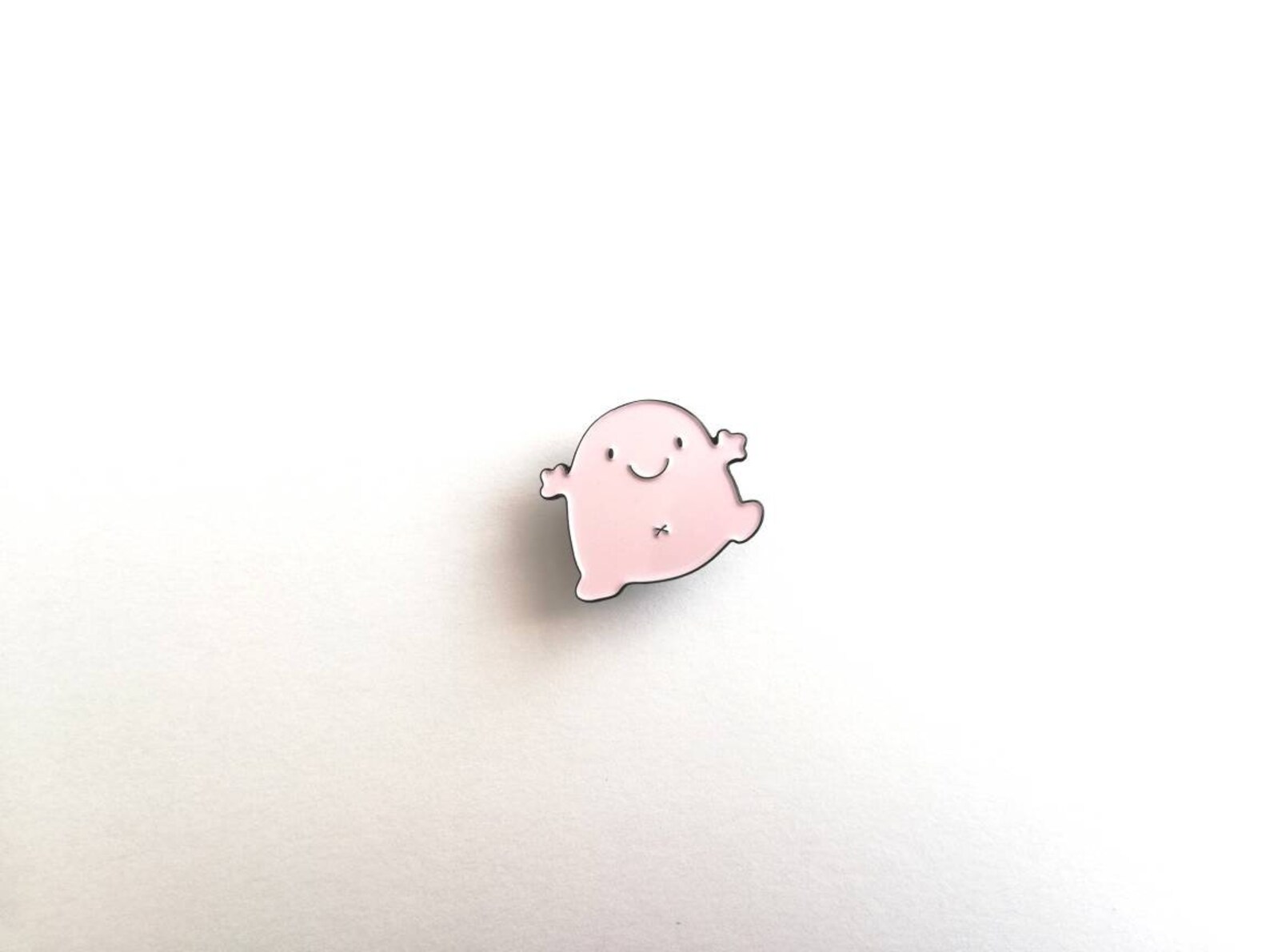 A Little Blob of Happiness Enamel Pin Cute Pink Blob - Etsy UK