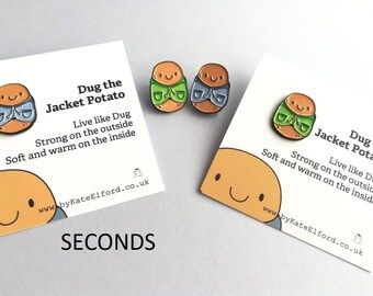 Seconds - Dug The Jacket Potato Mini Enamel Pin