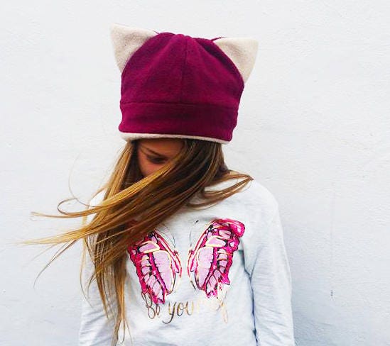 NEWAVE CAT HAIR BEANIE 猫耳 アームウォーマーセット