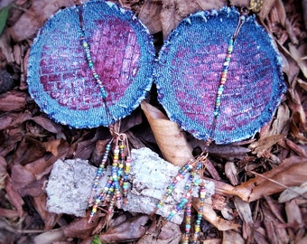 Upcycled Ethnic Fabric Earrings