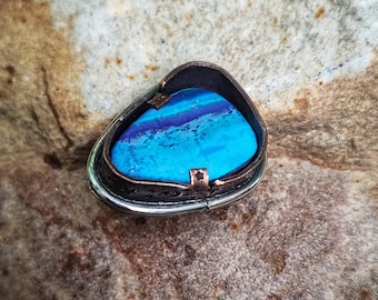 Handcrafted Shadow Box Bracelet Button