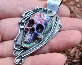 Handmade Mystic Skull Pendant