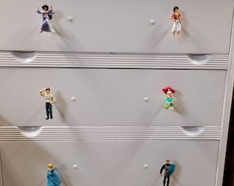 Lot de 6 poignées personnages Disney (couples puissants)