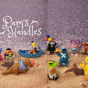 Sesame Street 10 figure drawer pulls with Bert in Boat