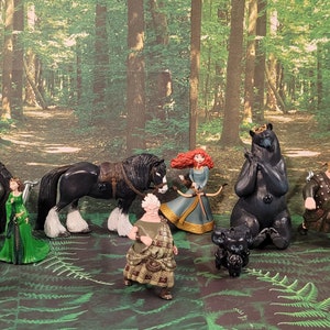 Brave character knobs set of 10 with mama bear