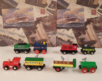 Wooden Train handles set of 8