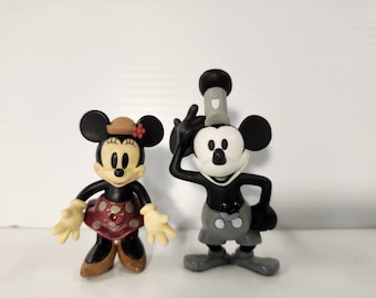 Mickey et Minnie vintage 2 boutons