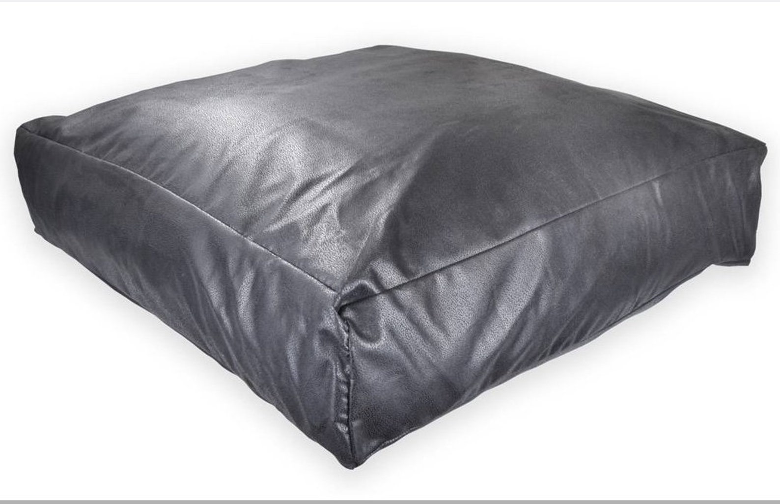 Xl durable faux leather dog pet bed cushion removable outer Etsy