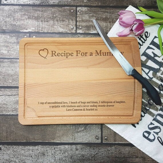 Chopping Board Cutting Boards Recipe Chopping Board Etsy
