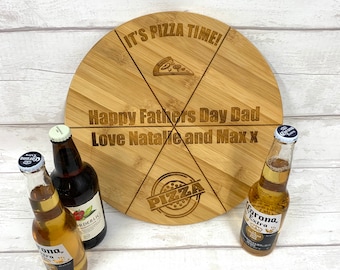 Pizza board - just 9.99! bamboo,  personalised, laser engraved