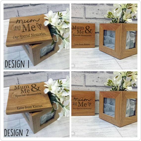 personalised cube photo frame