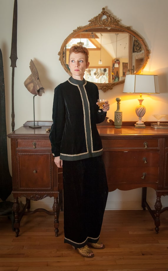 Amazing and Authentic Vintage Designer Velvet and