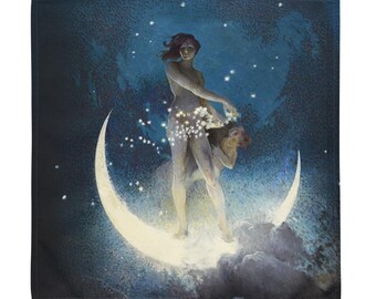 Stelle primaverili che si disperdono (1927) di Edwin Blashfield. Set di tovaglioli di stoffa