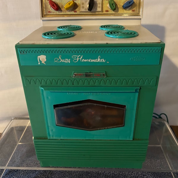 Vintage Suzy Homemaker Turquoise Oven Working Condition