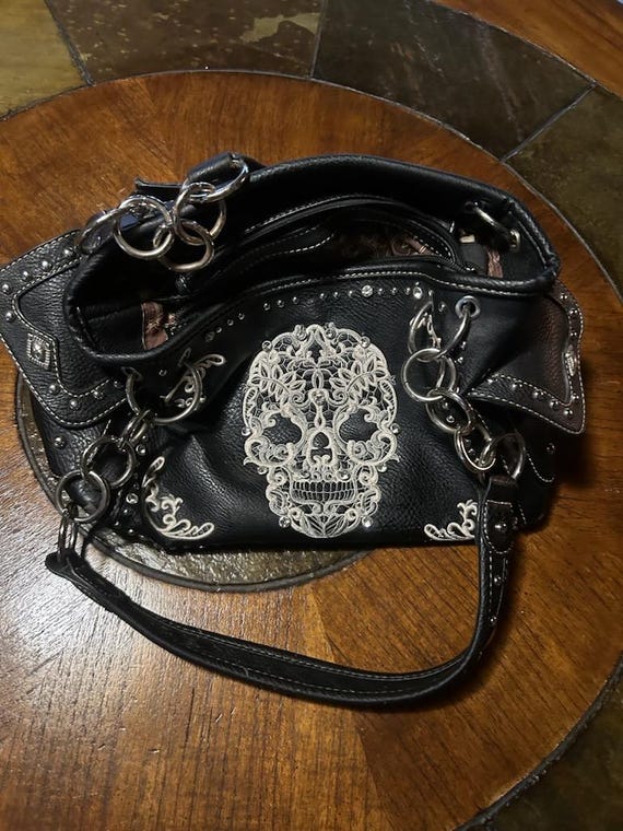 Vintage Montana West skull handbag