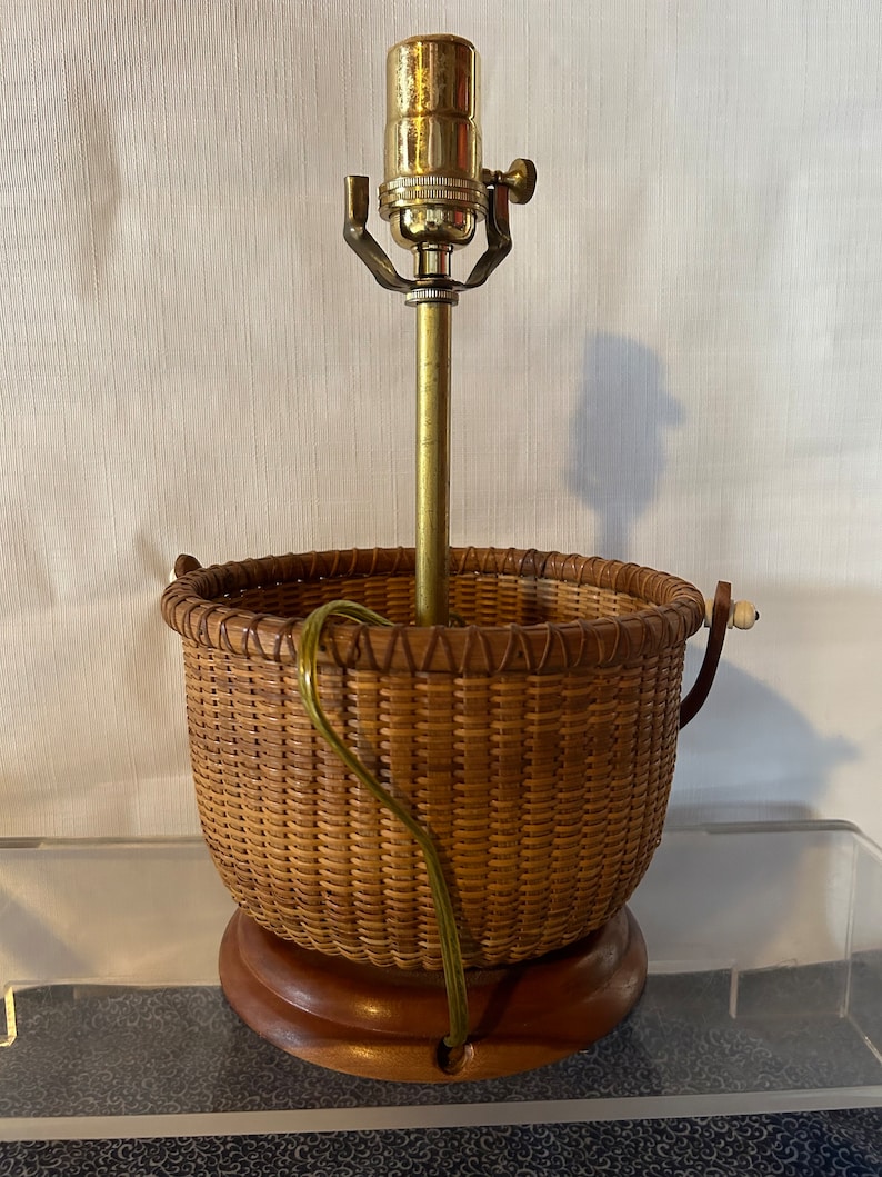 JanetsatticBoutique Nantucket Basket Lamp