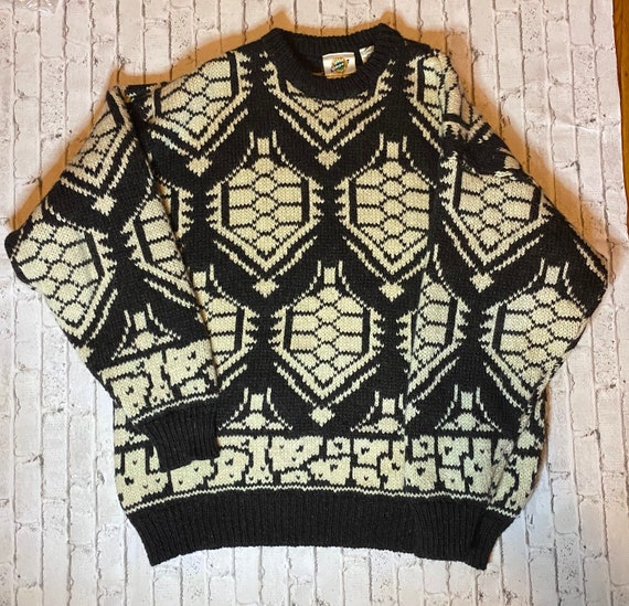 Vintage Unisex wool apres ski sweater ski sweater… - image 1