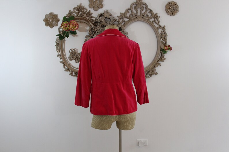 Hot Pink Velvet Blazer Vintage 1980/'s .
