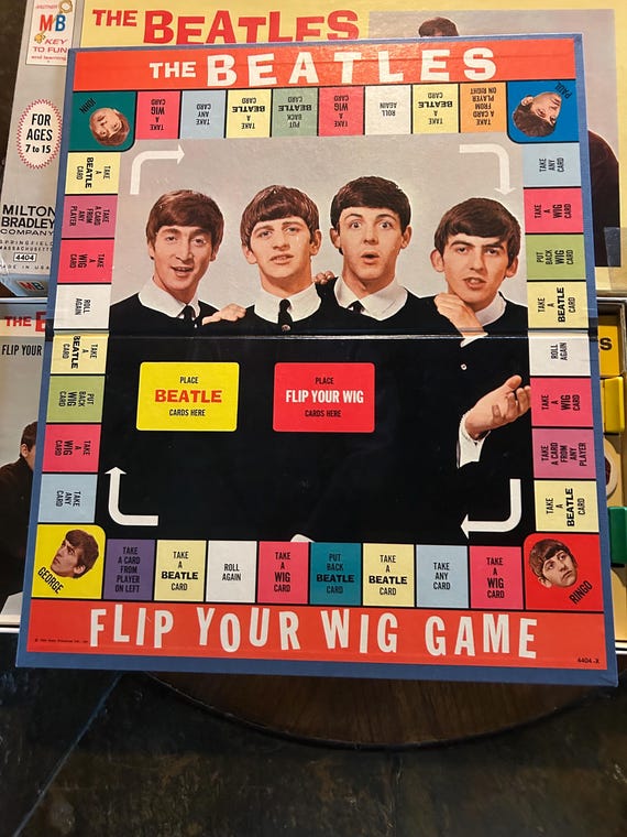The BEATLES Flip Your Wig Game 1964 incredible box graphics!
