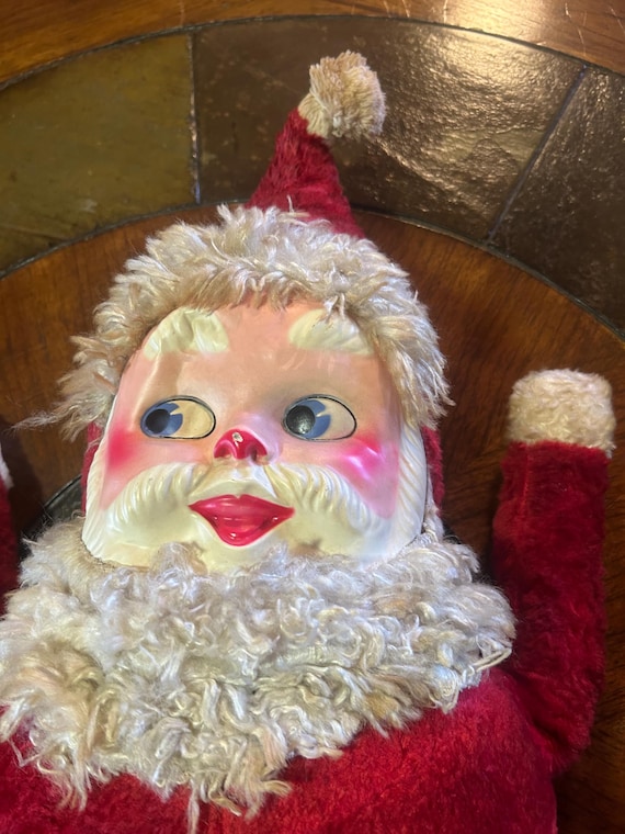 Vintage standing stuffed Santa MCM