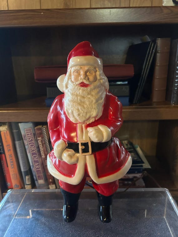 Vintage SANTA blow mold light up 17" super kitschy cute