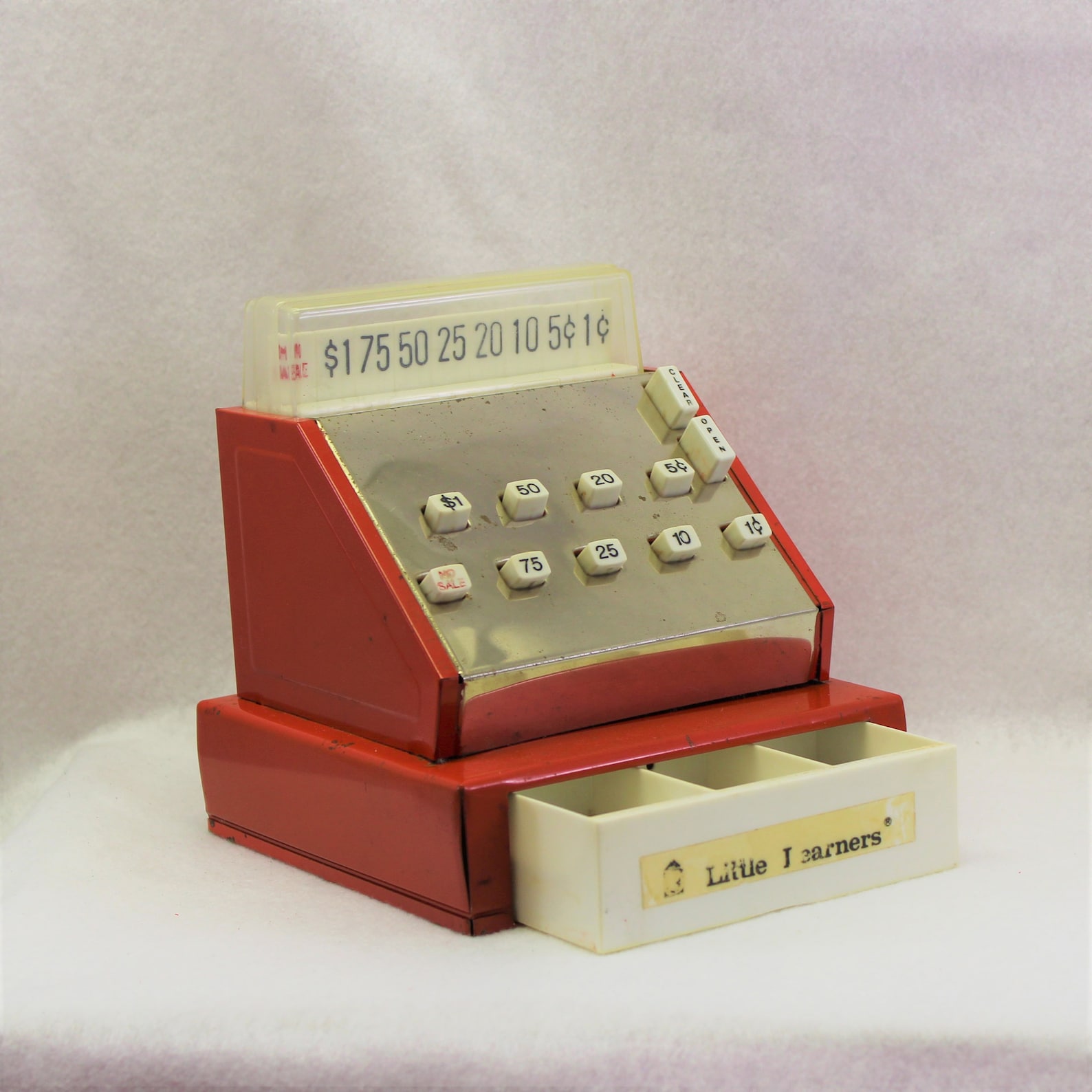 Vintage metal toy cash register Vintage tin toy Little Etsy
