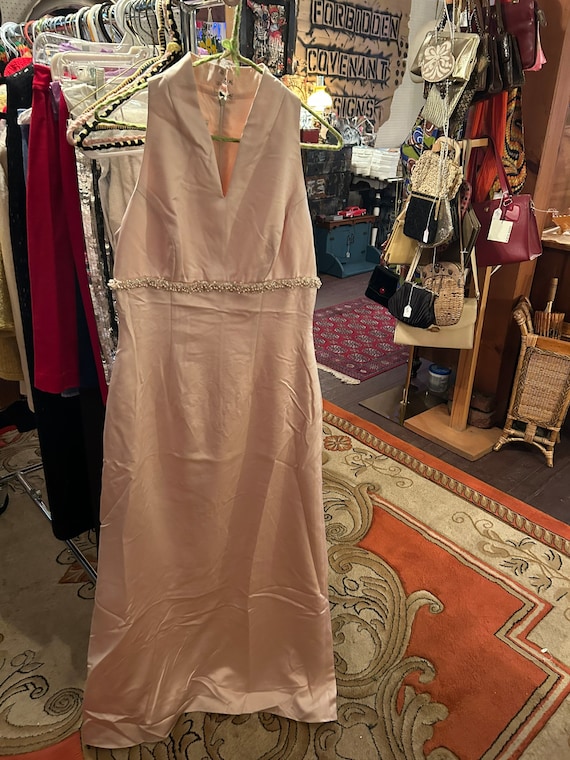 Vintage Waters and Watters Sleeveless Cocktail Gown