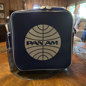 Vintage Pan Am Flight Bag - Etsy