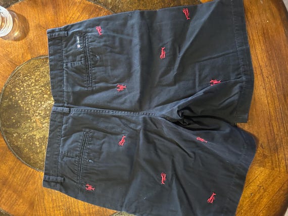 Unisex Chaps shorts navy Blue with Lobsters size 34
