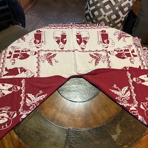Super cute Christmas tree skirt blanket material farmhouse look