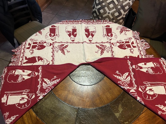 Super cute Christmas tree skirt blanket material farmhouse look