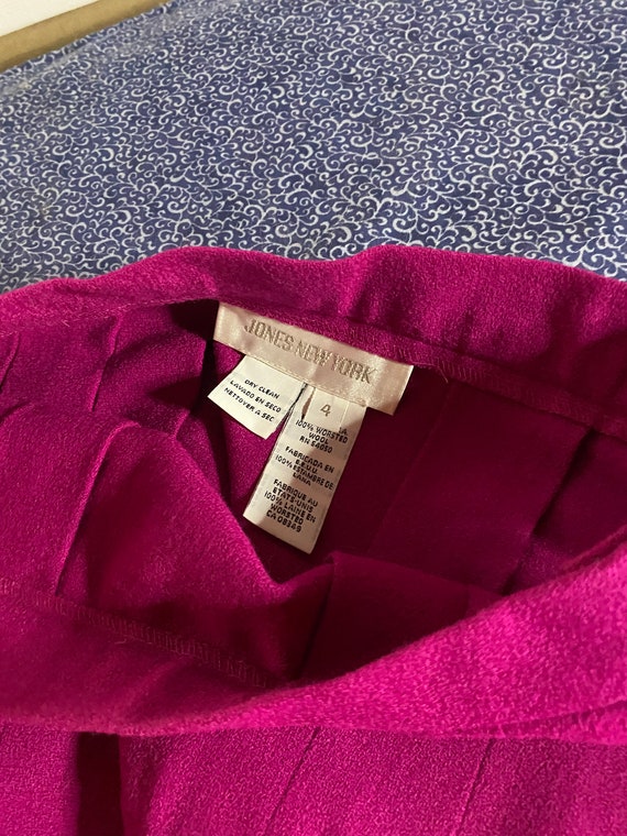 Vintage Jones of New York bright pink skirt size 4