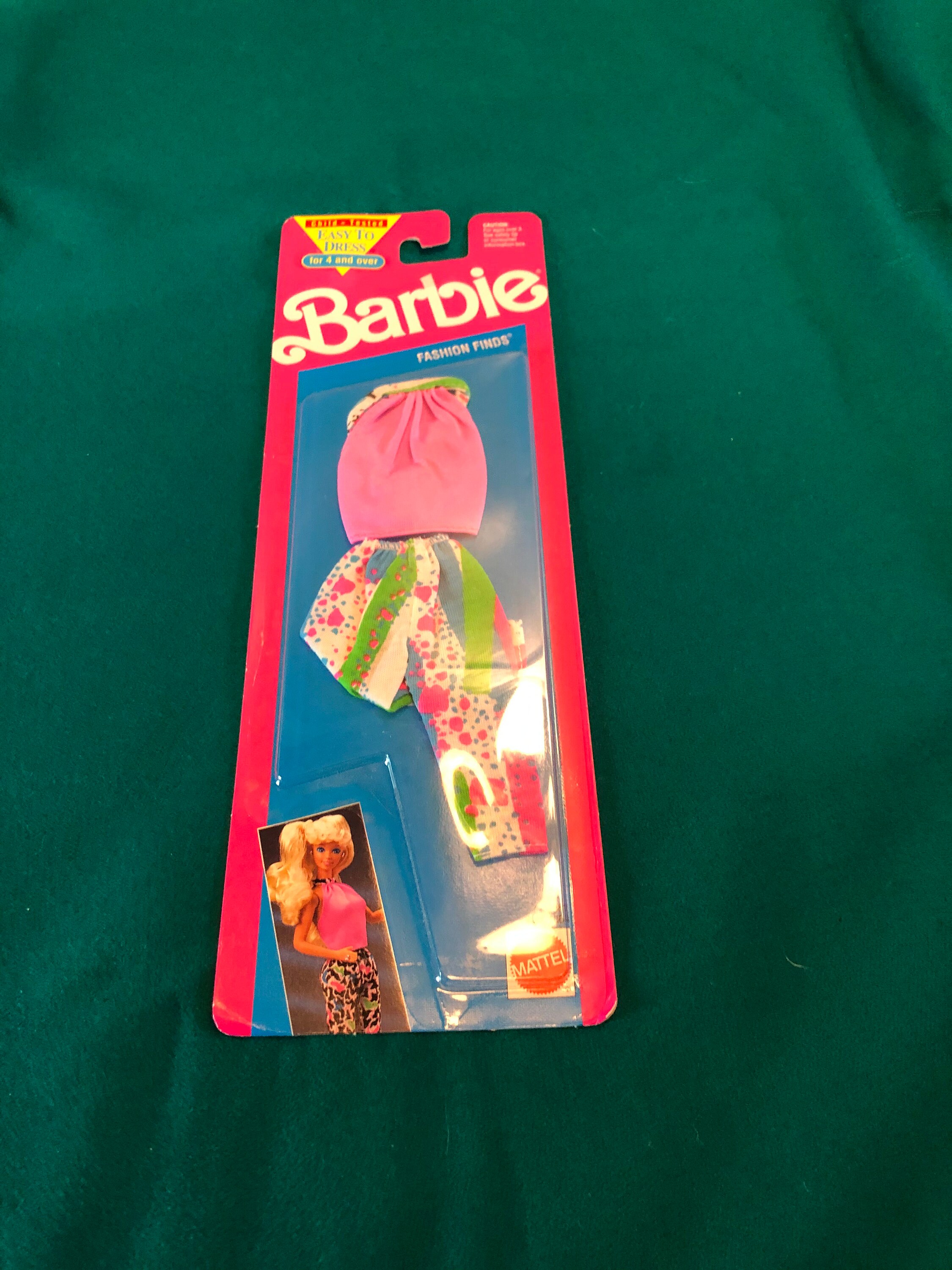 Original Barbie clothing fashion finds MOD pants and pink top unopened