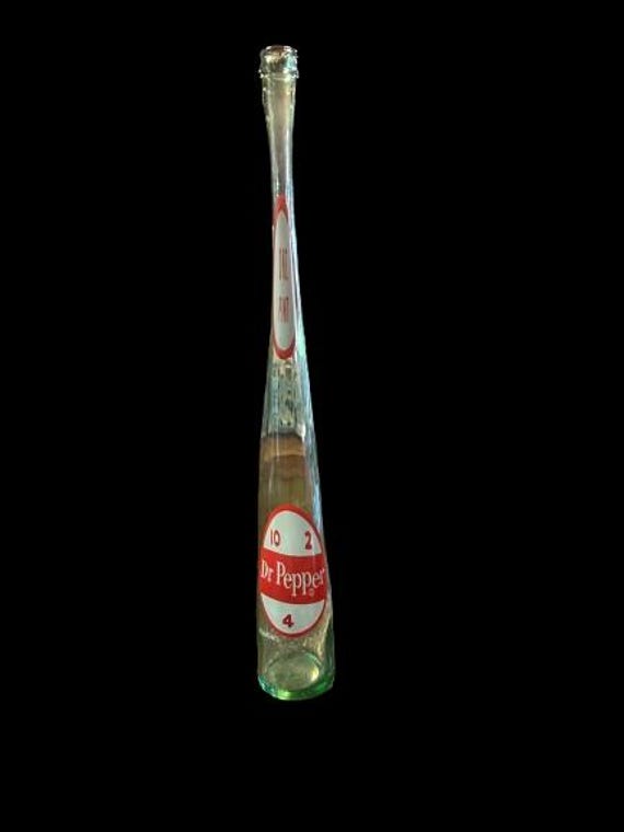 A super cool elongated Dr. Pepper bottle from the 1970s