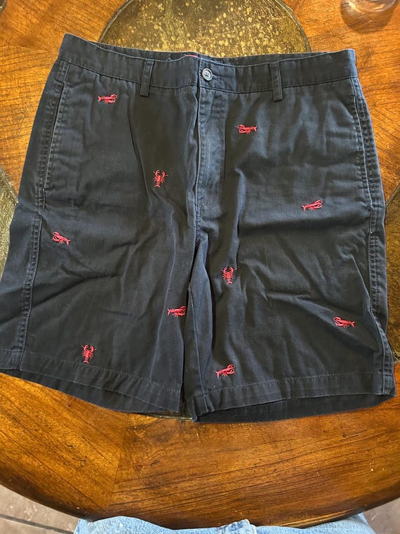 Unisex Chaps shorts navy Blue with Lobsters size 34