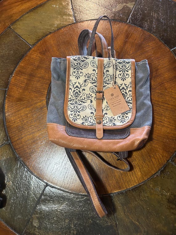 Recycled backpack clea ray new with tags