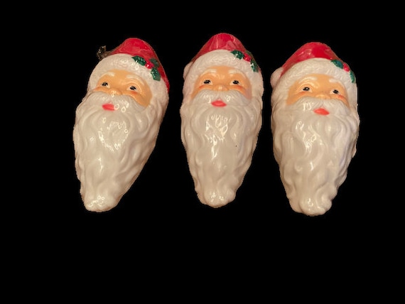 Vintage unopened Empire Santa blow mold tree lighter topper