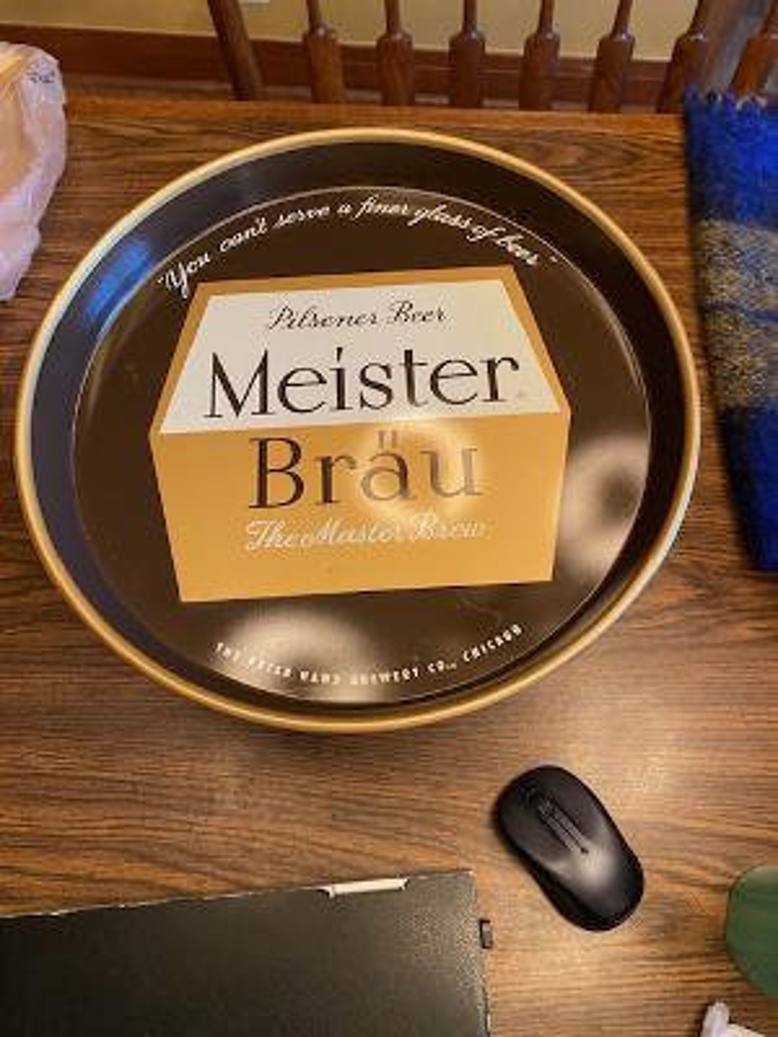 Vintage beer tray Meister Brau great condition Etsy