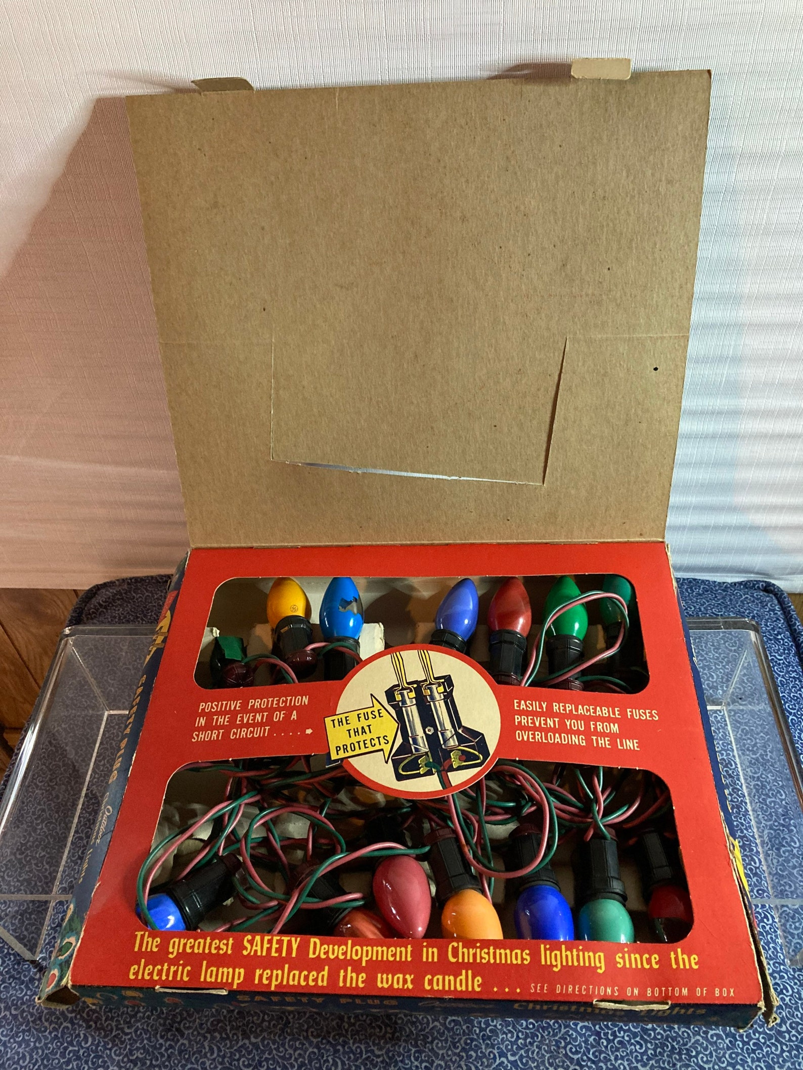 Vintage NOMA Safety Plug Outdoor Christmas Lights in Original Etsy