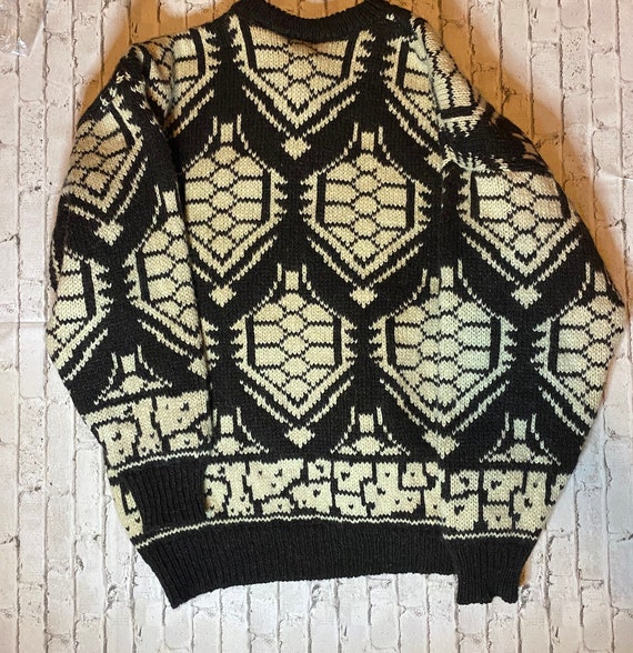 Vintage Unisex wool apres ski sweater ski sweater… - image 2