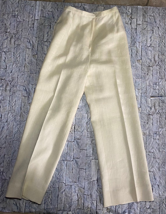 Vintage Women's Cream Linen 2 Piece Suit size 10 … - image 2