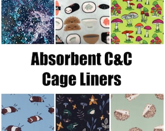 Absorbent C&C Cage Liners for Guinea Pigs, Hedgehogs, Rabbits, Ferrets, Rats, and Small Animals